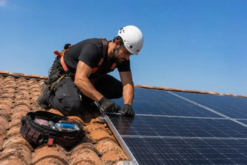 Maintenance et monitoring de panneaux solaires à Coligny