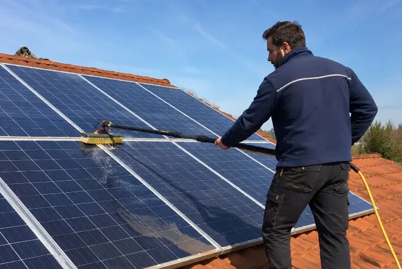 Nettoyage et entretien de panneaux solaires à Coligny